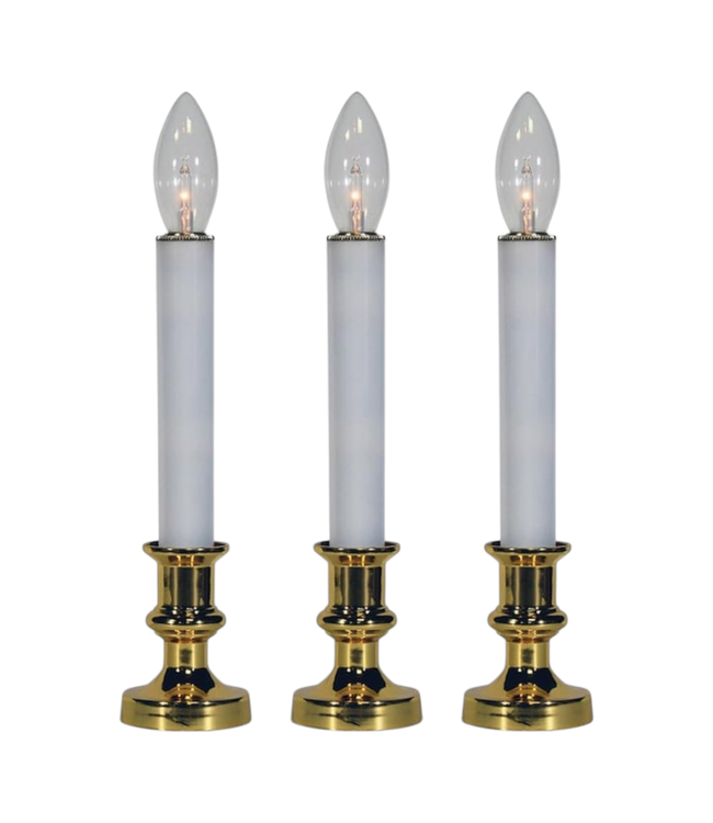 38512 GE Lighted Candles 3 Pack Battery Operated