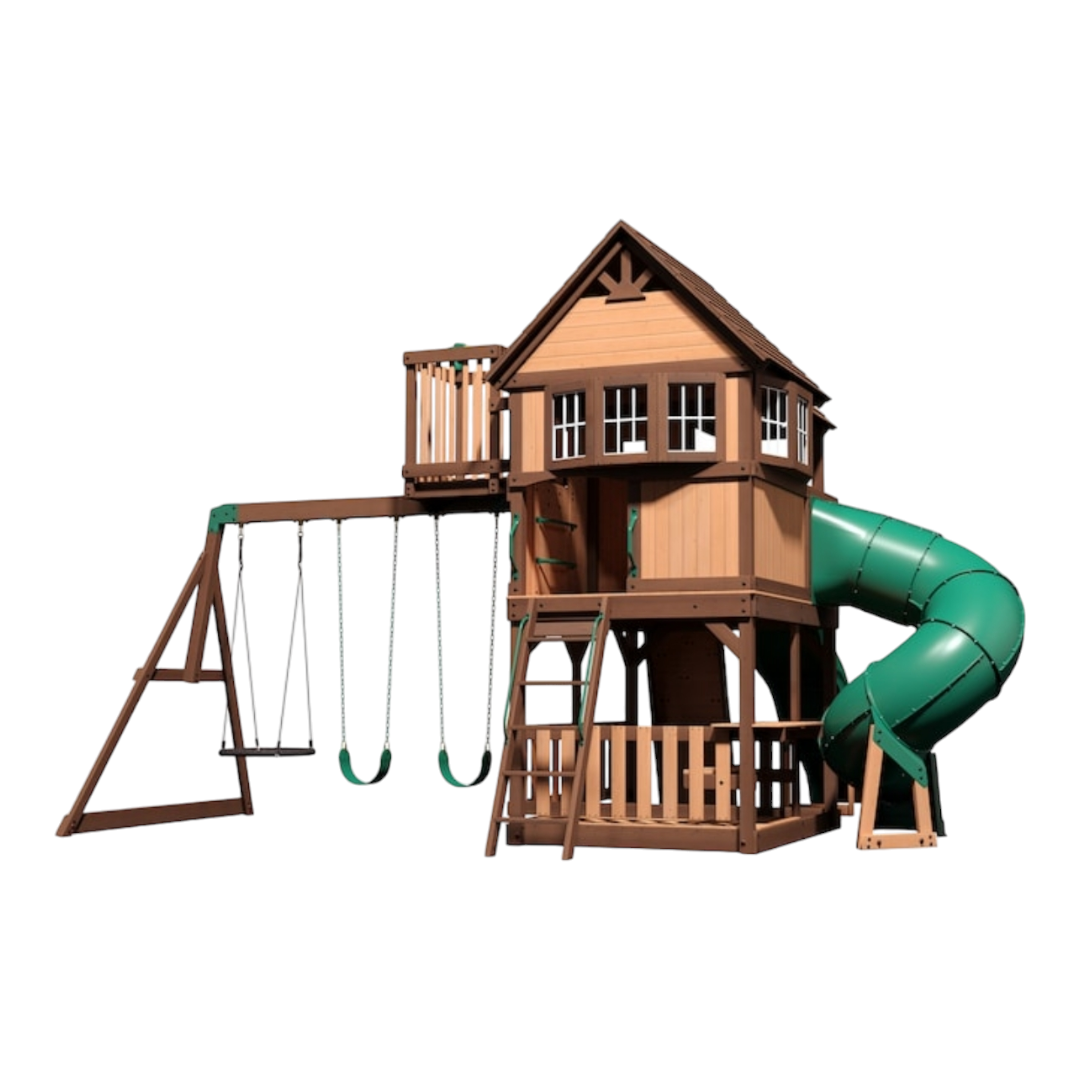 38531 Backyard Discovery Skyfort Playset With Tube Slide Bud's Warehouse