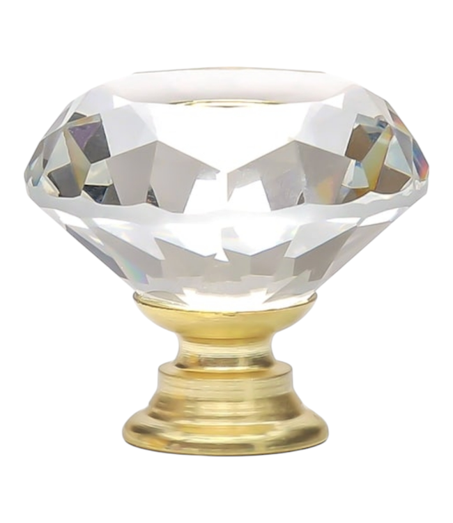 39367 Allen + Roth Soft Gold  Geometric Traditional Cabinet Knob