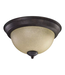 40329 Quorum 11" Amber Flush Mount Ceiling Fixture