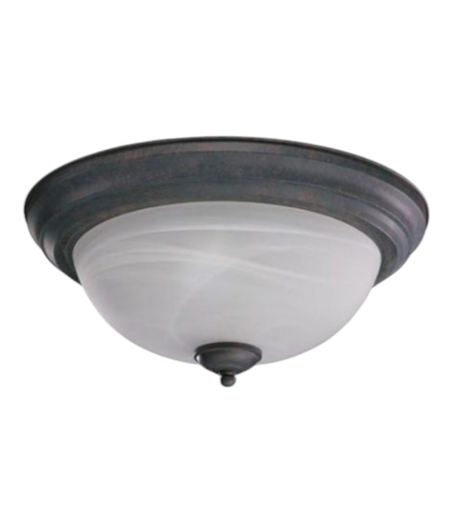 40340 Quorum 3-Light Flush Mount Ceiling Fixture