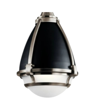 40509 Kichler Ayra Natural Brass 1-Light Pendant