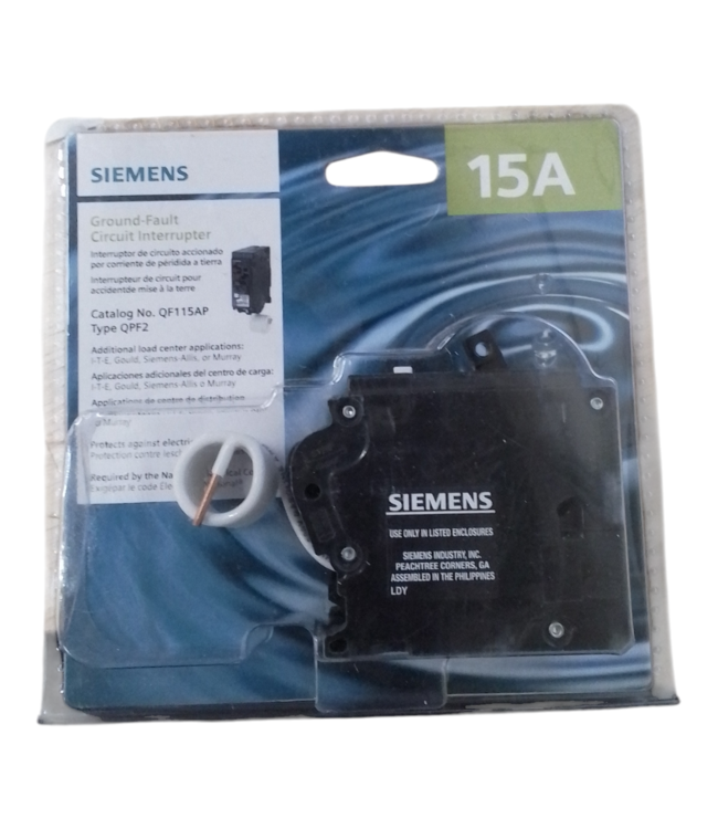 40574 Siemens Ground Fault Circuit Interrupter 15-Amp