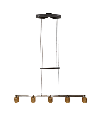 40617 5 Light Counter Weight Linear Pendant Light