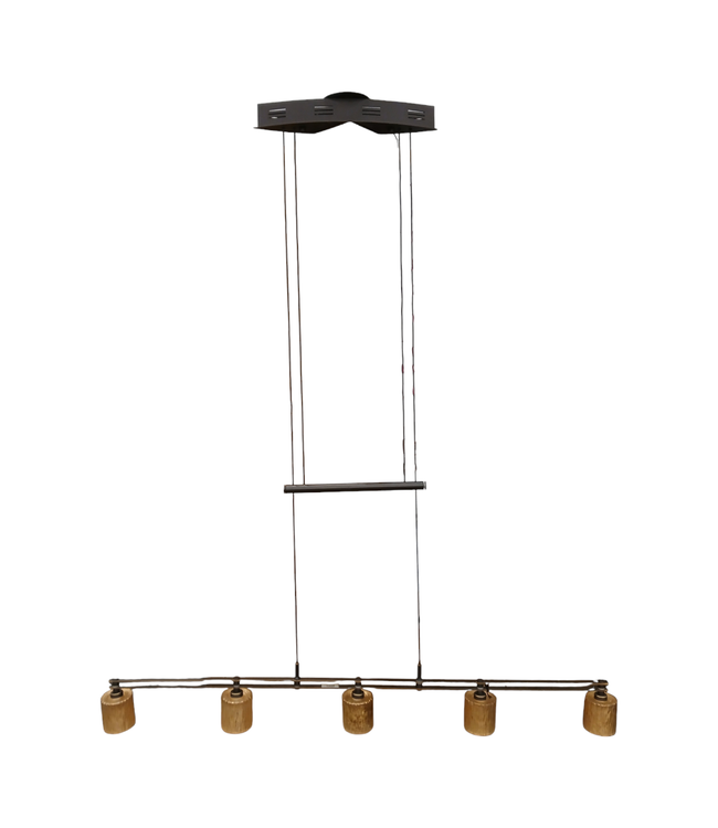 40617 5 Light Counter Weight Linear Pendant Light