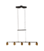 40617 5 Light Counter Weight Linear Pendant Light