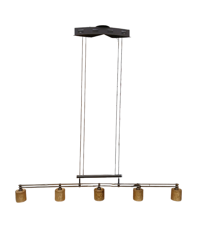 40617 5 Light Counter Weight Linear Pendant Light