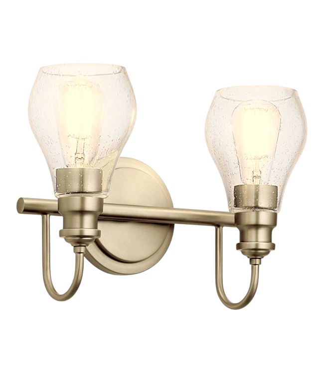 40620 Kichler Brass 2-Light Vanity Light