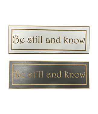 Buddy Board - Be Still and Know
