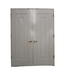40798 Prehung Mirrored White Interior French Doors