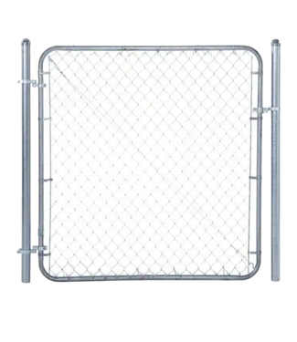 40884 Galvanized Metal Single Walk Through Chain Link Fence 6' x 5'
