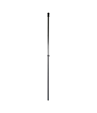40929 Rain or Shine 5.75-ft Black Metal House Flag Pole