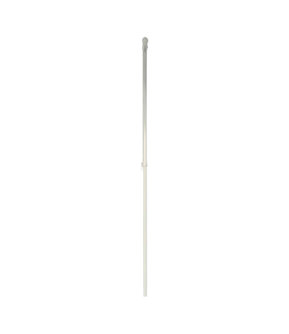 40928 Rain or Shine 5.75-ft White Metal House Flag Pole