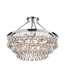 41123 Kinwell 9 Light Tiered Crystal Semi Flush Mount Light