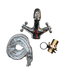 41311 Single Hole Short Riviera Faucet Polished Chrome