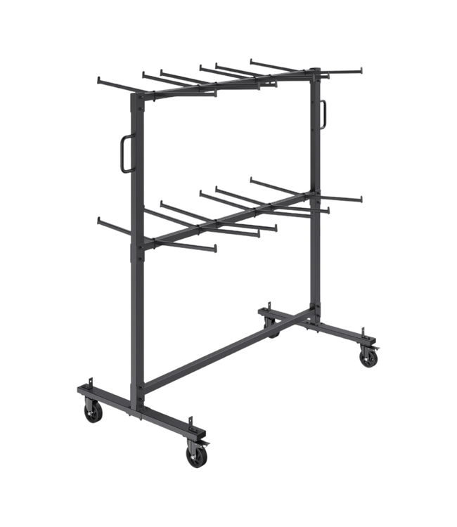 41315 Vevor Folding Table And Chair Rack Trolley Cart