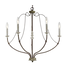 41335 Sea Gull 5-Light Distressed White Wood Chandelier