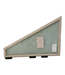 41339 Simonton Fixed Beige Vinyl Triangular Window 61.25"W
