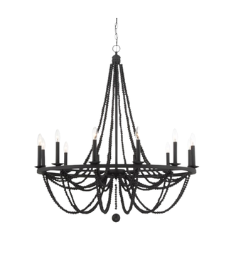 41405 Acroma 12-Light Matte Black Chandelier