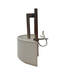 41605 Hinkley Hampton Antique Nickel Wall Sconce 15" Wide