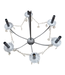 41608 Elegant 6-Light Chandelier with Crystal Accents