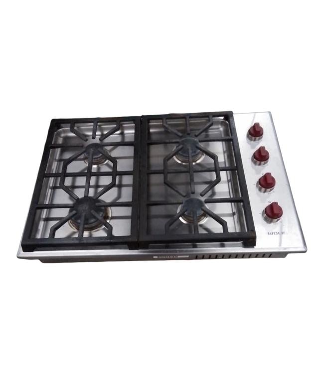 41635 Wolf Gas Cooktop With 4 Dual Stacked Sealed Burners