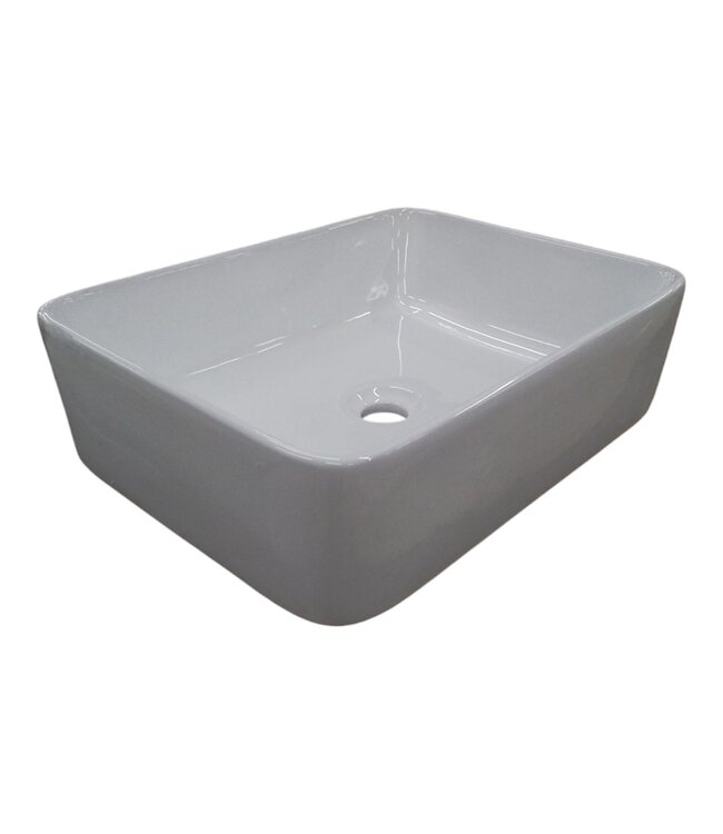 41735 DeerValley White Ceramic Vessel Bathroom Sink