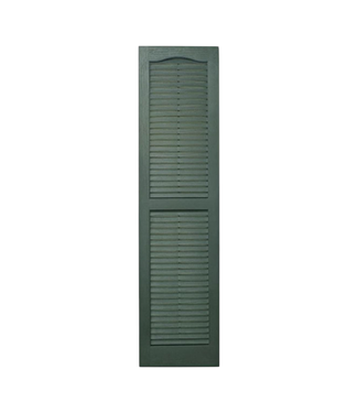 41784 Alpha Louvered Exterior Shutters 2 Pk 58.5"H