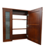 41872 Walnut Wall Mount Mirrored Medicine Cabinet 35.5"W