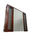 41872 Walnut Wall Mount Mirrored Medicine Cabinet 35.5"W
