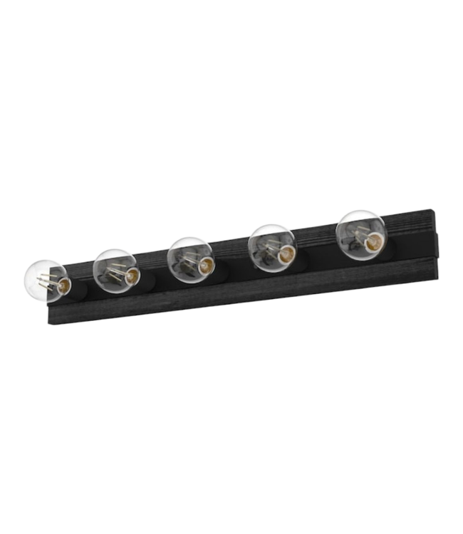 41934 Hunter Donelson 5-Light Matte Black Vanity Light