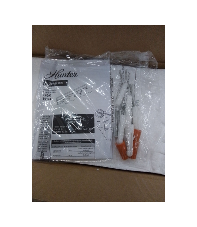 41934 Hunter Donelson 5-Light Matte Black Vanity Light