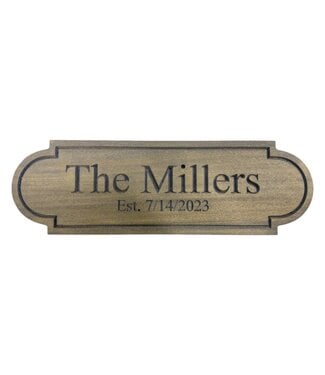 2003 Custom Wood Name Plaque