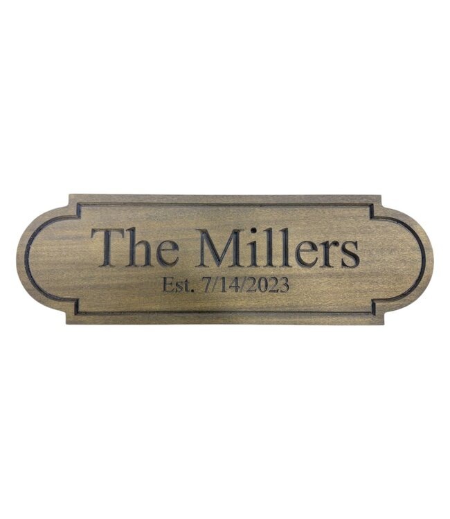 2003 Custom Wood Name Plaque