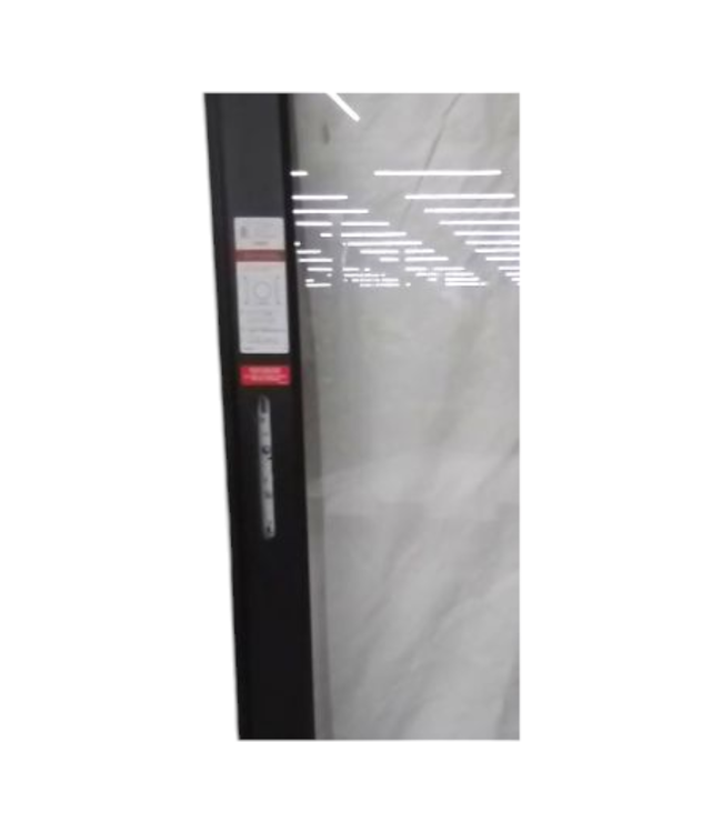 42105 Larson Platinum Blk Full View Aluminum Storm Door 32" W