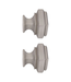 42113 Allen + Roth Brushed Nickel Curtain Rod Finials