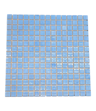 42180 Vitreous China Glass Mosaic Periwinkle Square Tile 4-Boxes