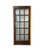 42182 Brown Wood Full Lite False French Door 37.5"W