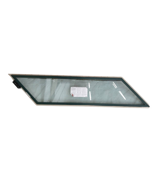 42197 Green / Beige Trapezoid Shaped Fixed Window 85"W
