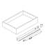 42250 Natural Cabinet Roll Out Tray 24"W