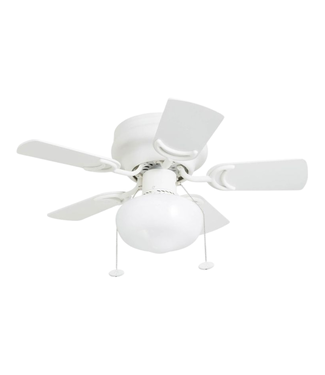 42298 Prominence Home Hero White Ceiling Fan w/Light 28"