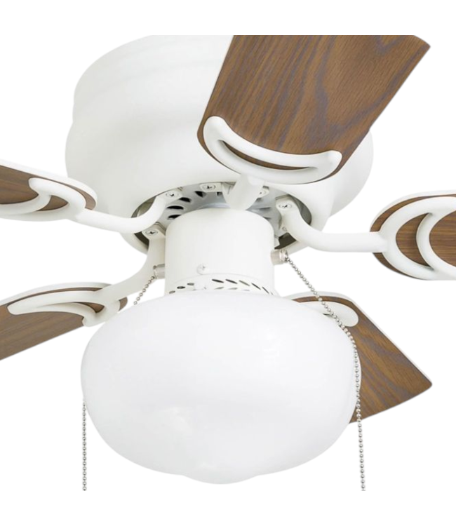 42298 Prominence Home Hero White Ceiling Fan w/Light 28"