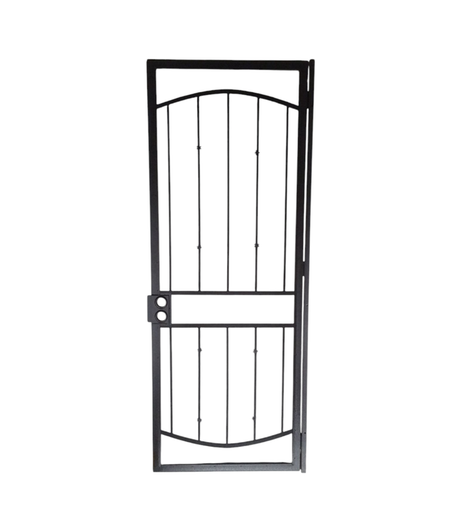 42494 Black Aluminum Security Door 36"W