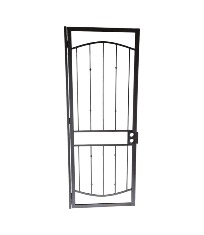 42494 Black Aluminum Security Door 36"W