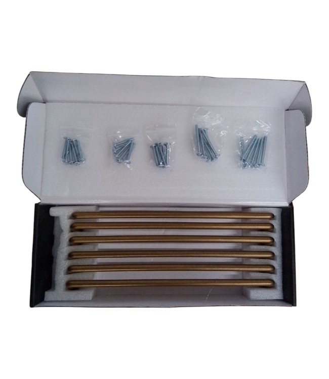 42616 Miaokesen Antique Brass Cylindrical Handle 6 Pack