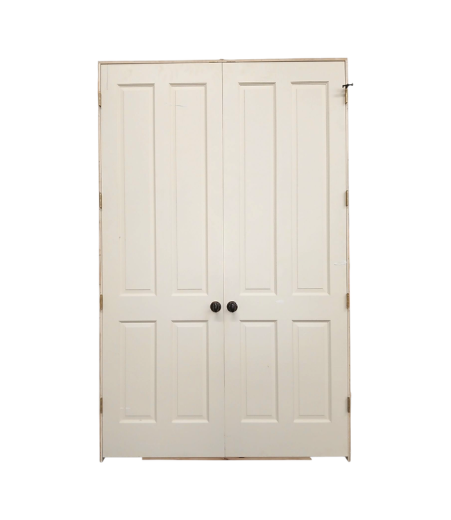 42623 Prehung 4 Panel Interior French Doors 61"W