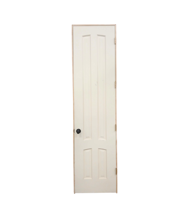 42654 Prehung 4-Panel Cream Color Interior Door 23.75"W