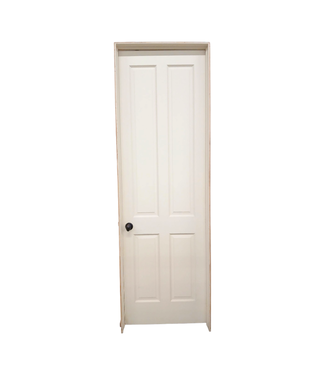 42670 Prehung 4-Panel Cream Color Interior Door 29.75"W