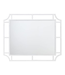 42676 Allen+Roth Glossy White Framed Mirror 24"W