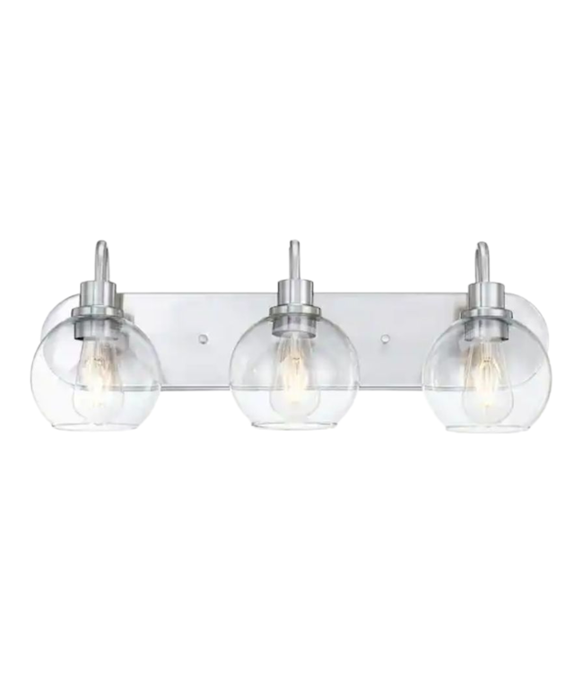 42691 Hukoro 3-Light Brushed Nickel Vanity Light
